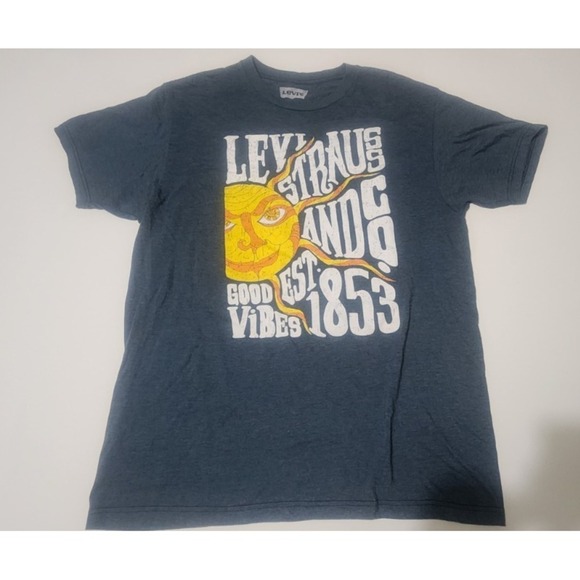 Levi Strauss Mens T-shirt Short Sleeve Gray Size Large - Picture 1 of 3